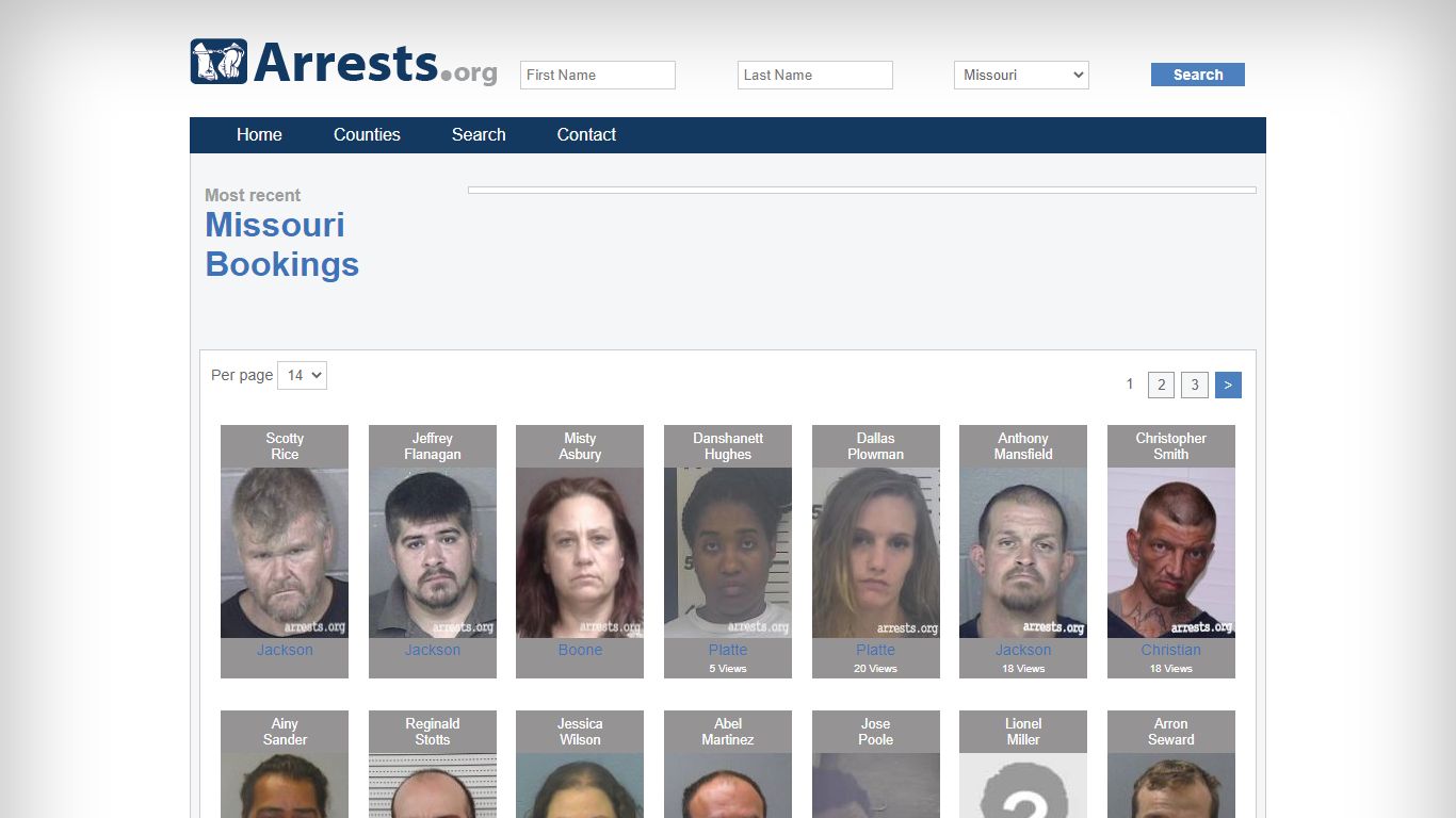 Missouri Arrests and Inmate Search